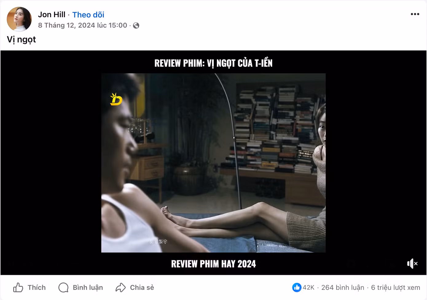 Video review phim nhan nhản trên mạng xã hội, thu hút hàng triệu người theo dõi.