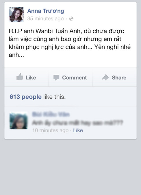 ca sĩ Anna Trương