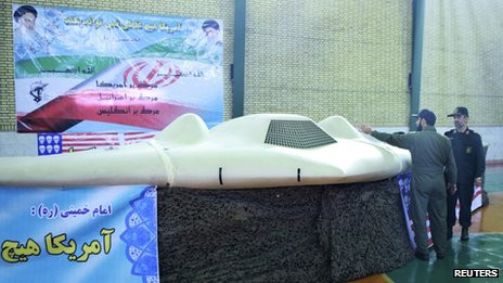 Chiếc máy bay không người lái Sentinel RQ-170 của Mỹ bị Iran bắn hạ tháng 12 năm ngoái