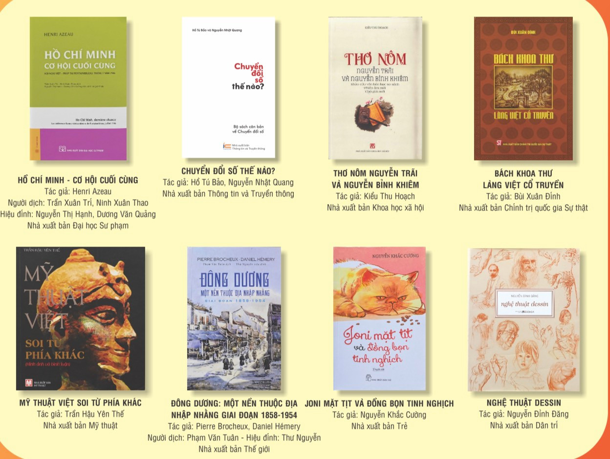 Một số tác phẩm được đề Giải thưởng sách quốc gia lần thứ VI. Một số tác phẩm được đề Giải thưởng sách quốc gia lần thứ VI.