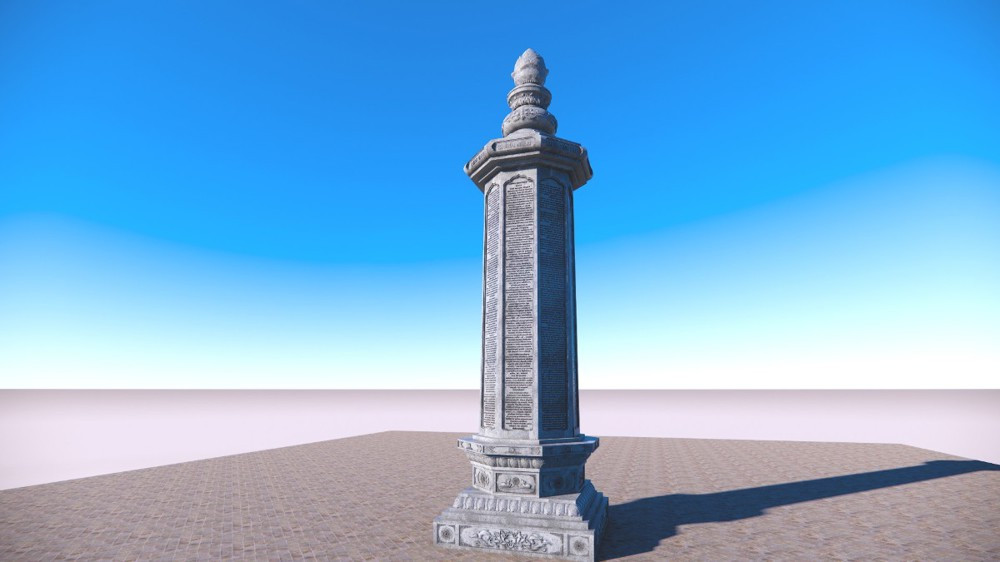 Trụ kinh được ứng dụng cả ở di tích và công trình xây mới, đảm bảo đúng quy cách và hài hòa với cảnh quan. Trụ kinh được ứng dụng cả ở di tích và công trình xây mới, đảm bảo đúng quy cách và hài hòa với cảnh quan.