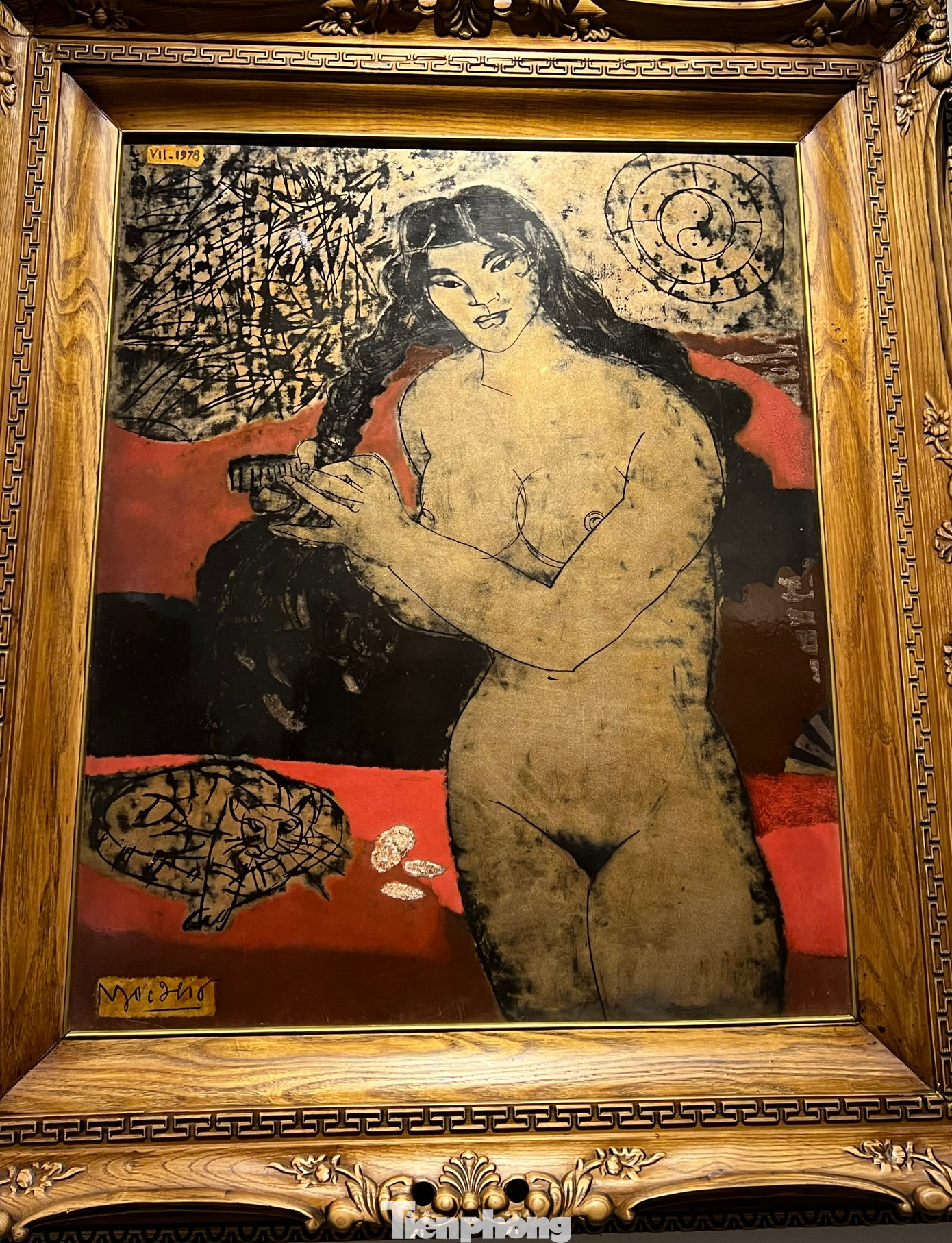 Một số tác phẩm khỏa thân trên chất liệu sơn mài của cố họa sĩ Nguyễn Ngọc Thọ.