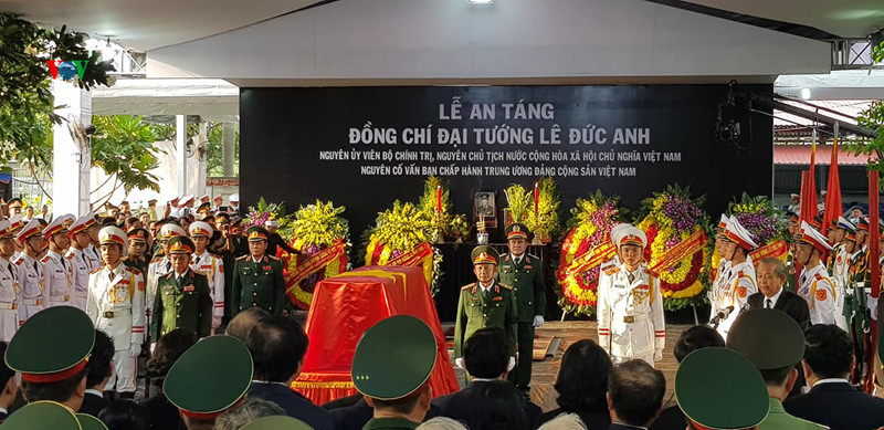 Lễ an táng nguyên Chủ tịch nước Lê Đức Anh ảnh 9