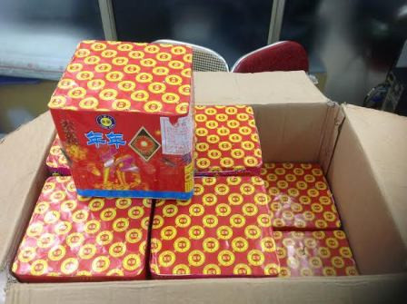 Tang vật pháo cơ quan công an thu giữ