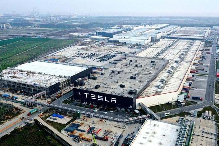 Nhà máy Tesla tại Thượng Hải.