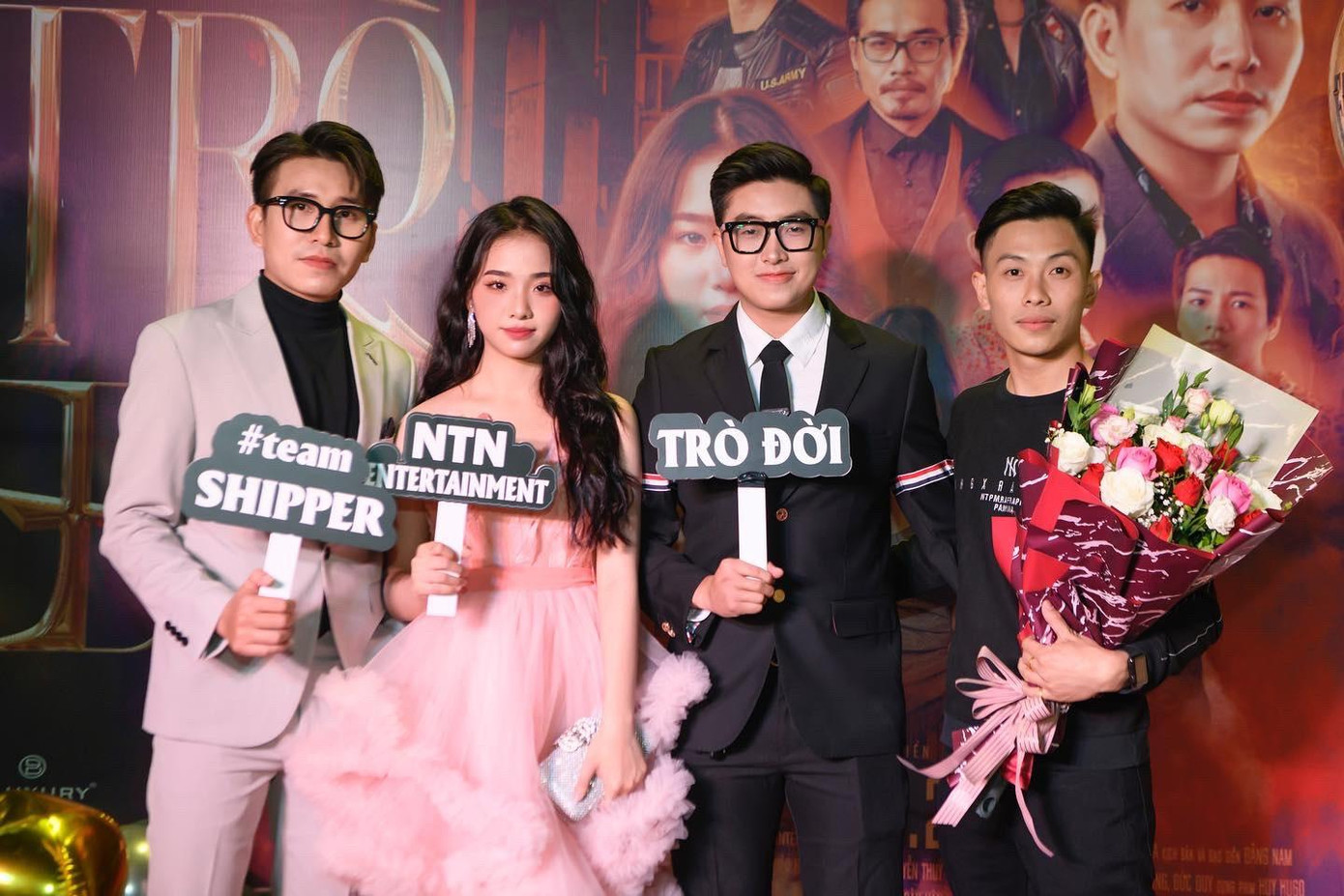 Trúc Linh trong buổi ra mắt phim.