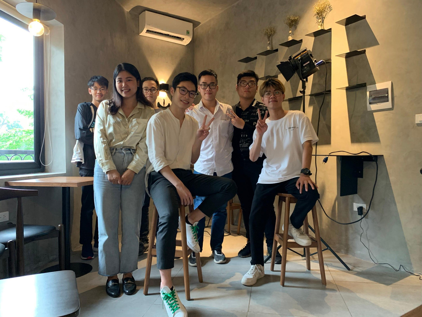 Đạt và các thành viên trong nhóm Fuho.