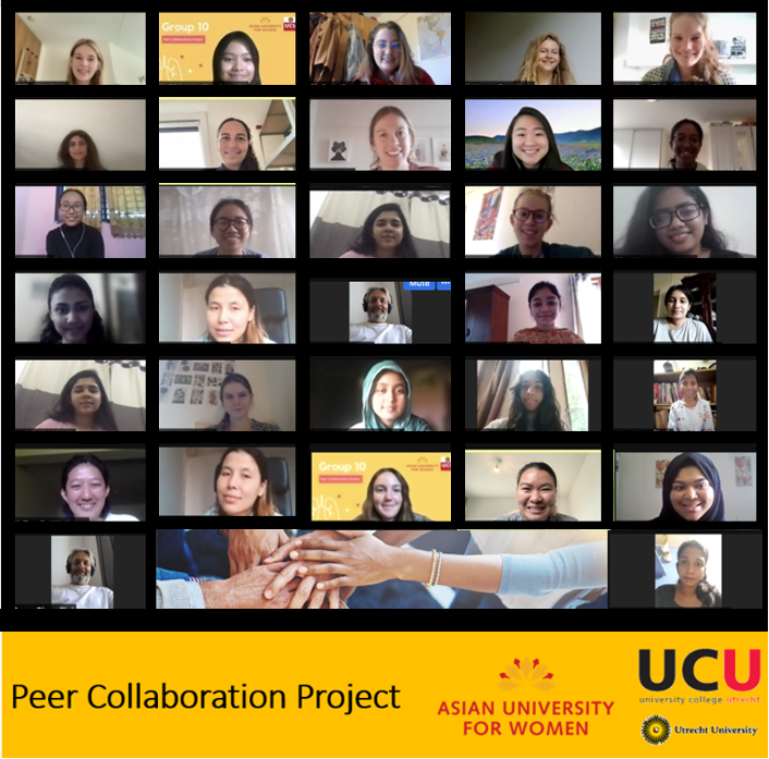 Một dự án về y tế cộng đồng hợp tác với trường Đại học Utrecht Hà Lan mà cô tham gia khi học tại AUW.