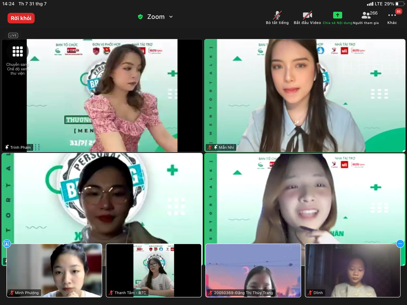 Trưởng Ban tổ chức Ngọc Anh chia sẻ cảm xúc, suy nghĩ của mình.