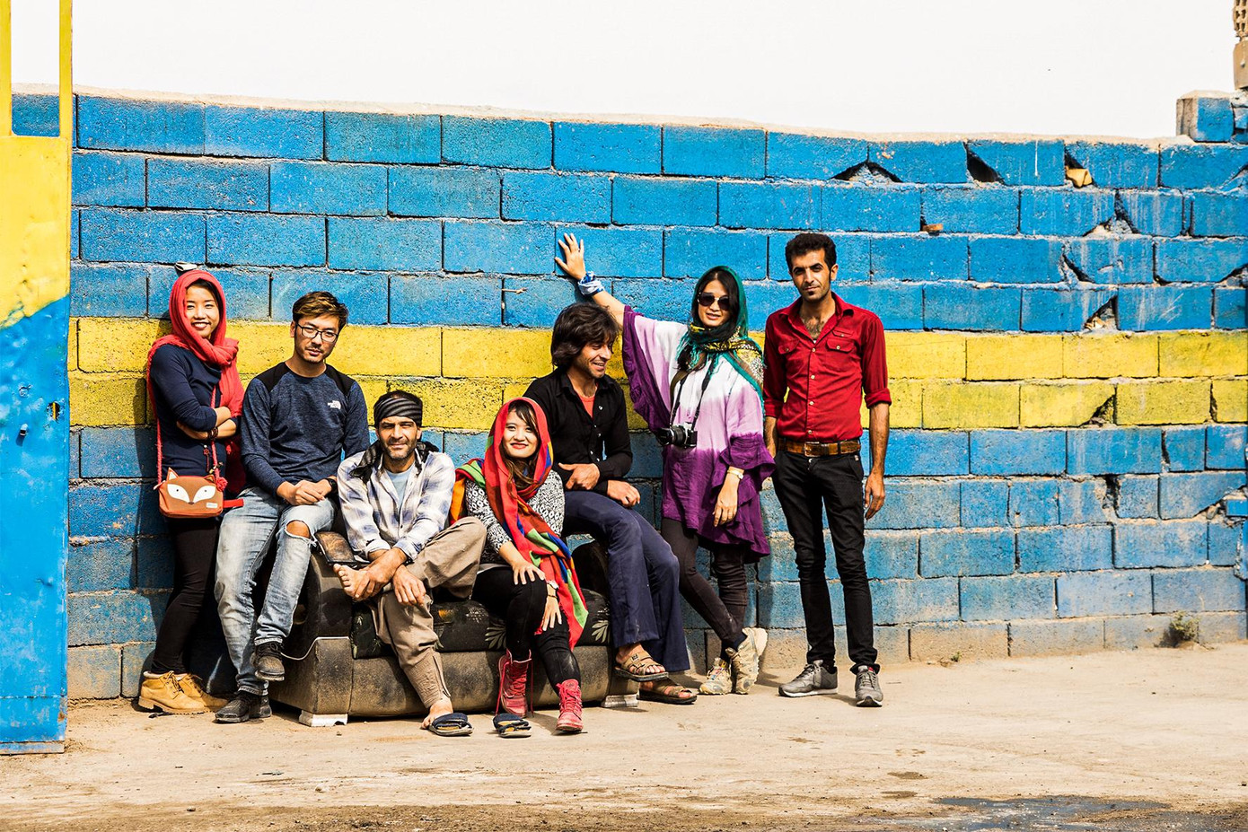 Đặng Thảo và những người bạn Iran.