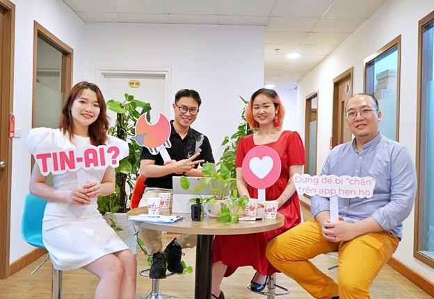 Các khách mời tham dự chương trình “TIN-AI? Đừng để bị 'chăn' trên app hẹn hò”.