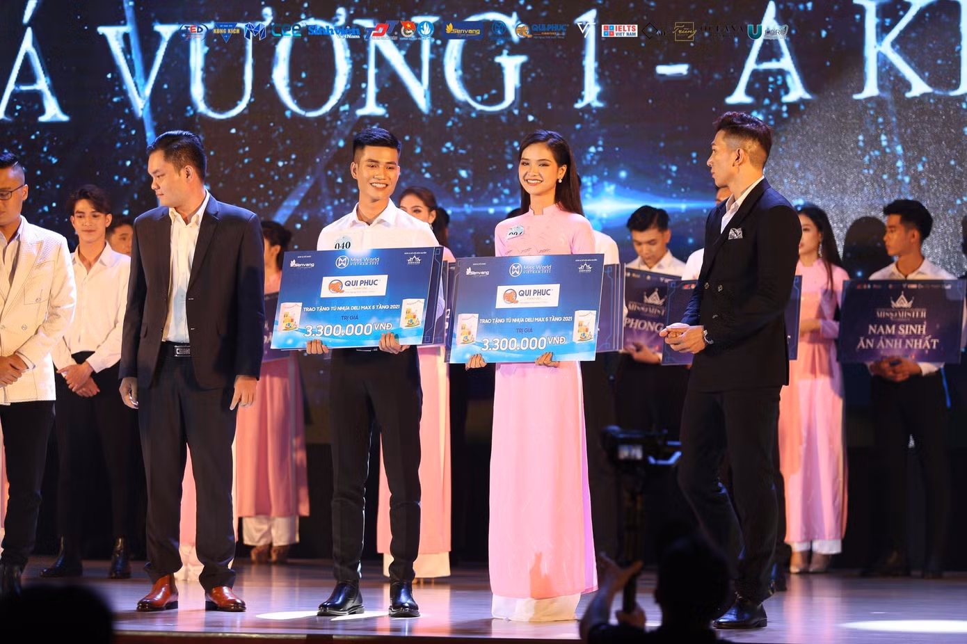 Á Vương 1 Trang Lưu Bảo Thắng và Á Khôi 1 Lưu Thanh Phương