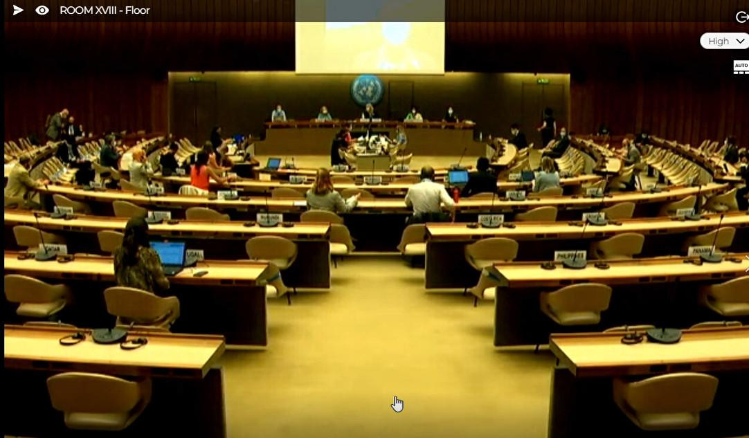 Hội nghị diễn ra theo hình thức hybrid - kết hợp trực tiếp và trực tuyến tại trụ sở LHQ tại Geneva, Thụy Sỹ