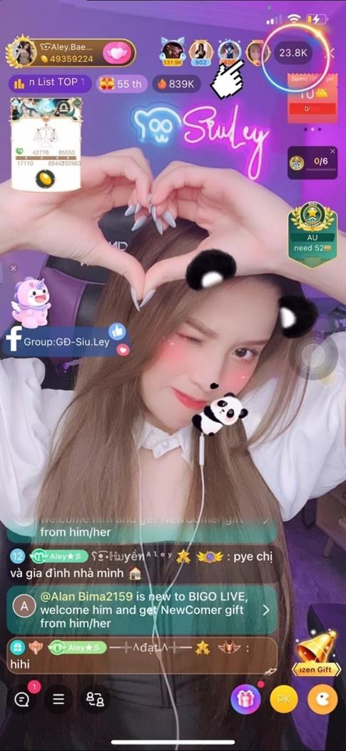 Lượt xem của Aley Nguyễn đạt kỷ lục.