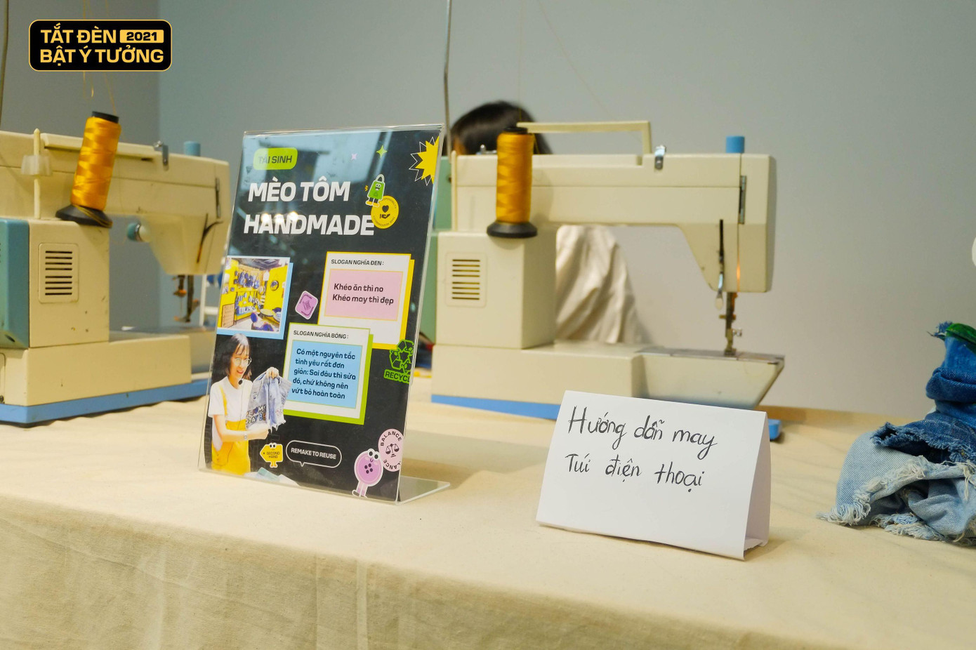 Gian hàng trải nghiệm của Mèo Tôm Handmade. Gian hàng trải nghiệm của Mèo Tôm Handmade.