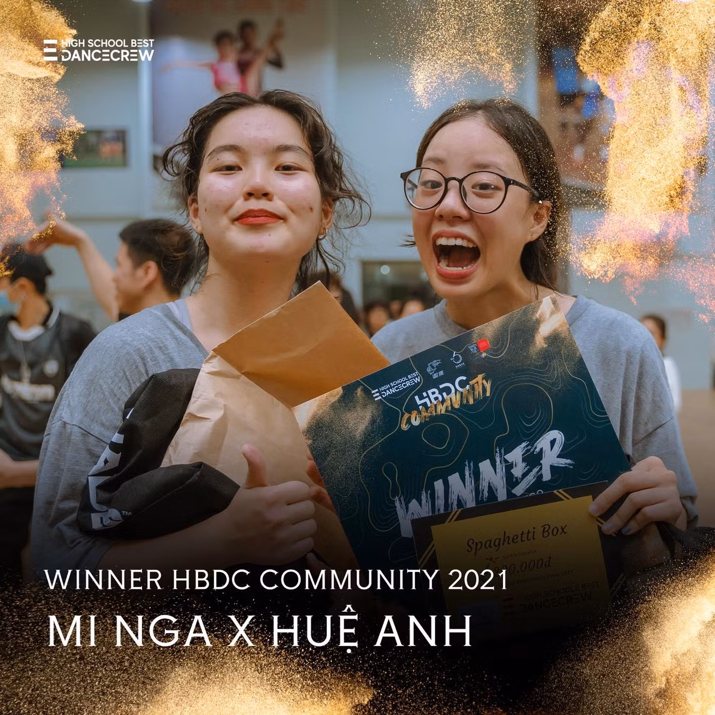 Sau nhiều vòng thi đối kháng căng thẳng, hai cô nàng cá tính Mi Nga và Huệ Anh đã trở thành cặp đôi chiến thắng tại HBDC Community 2021 Sau nhiều vòng thi đối kháng căng thẳng, hai cô nàng cá tính Mi Nga và Huệ Anh đã trở thành cặp đôi chiến thắng tại HBDC Community 2021