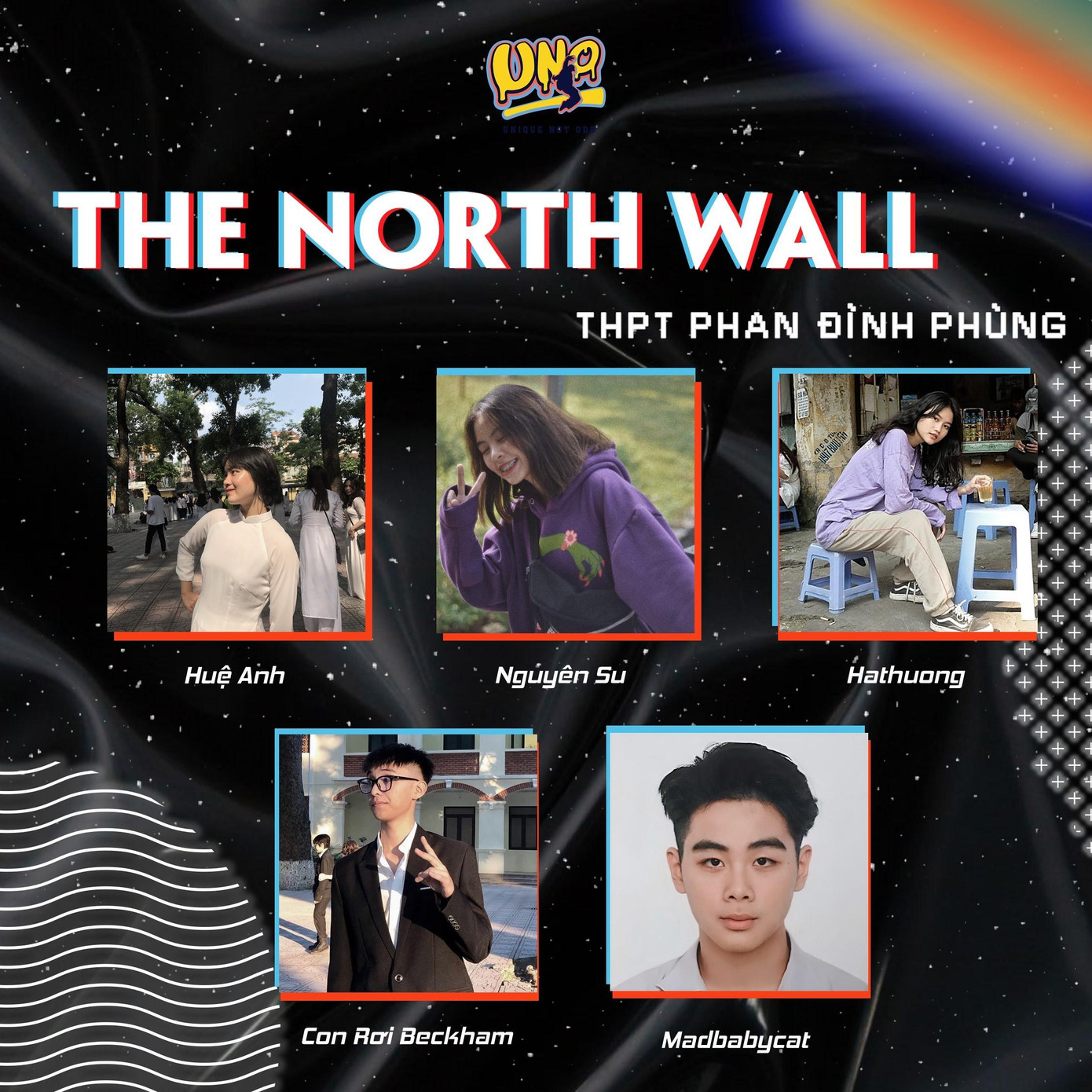 Hình ảnh năm thành viên của nhóm The North Wall.