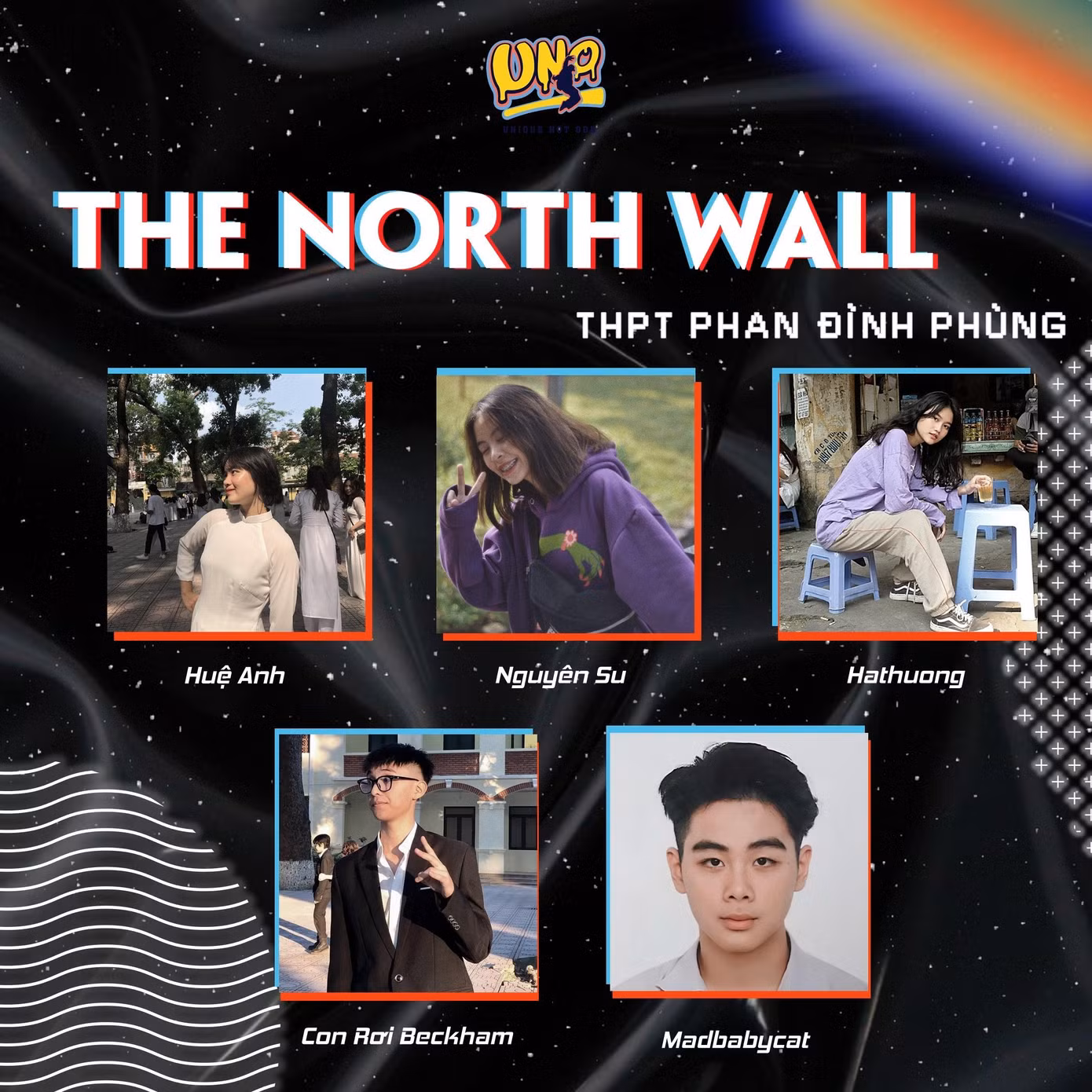 Hình ảnh năm thành viên của nhóm The North Wall. Hình ảnh năm thành viên của nhóm The North Wall.