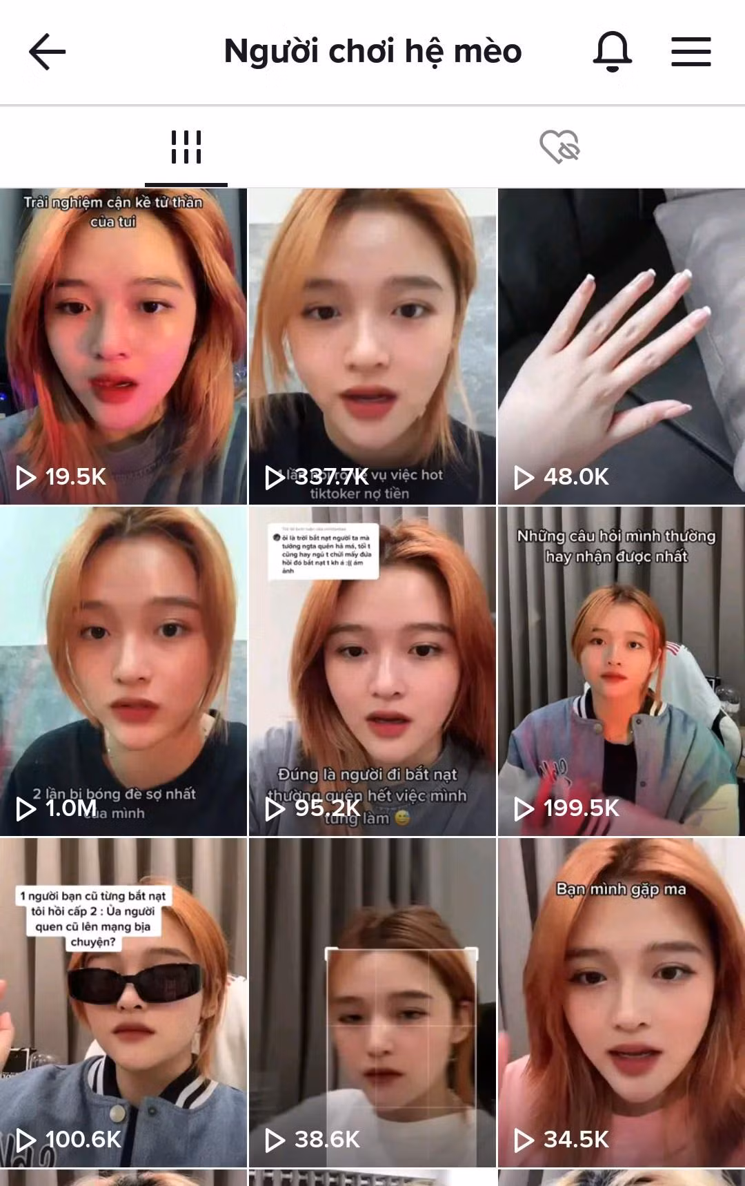Tài khoản Tiktok của Tú Anh.