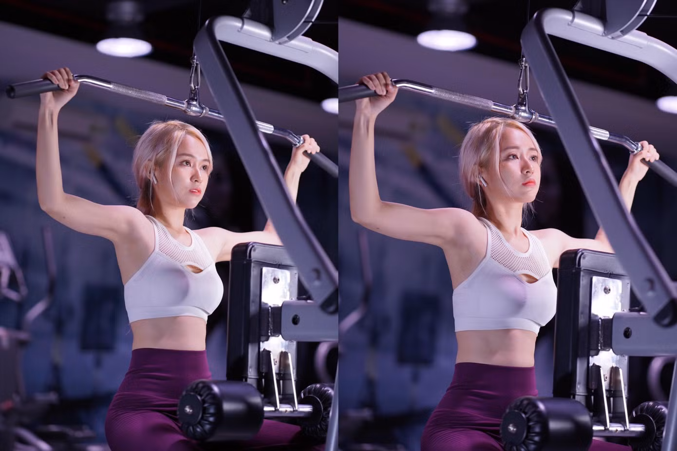 Cô nàng thường xuyên tập luyện để có một sức khỏe tốt, cơ thể gọn gàng, săn chắc.