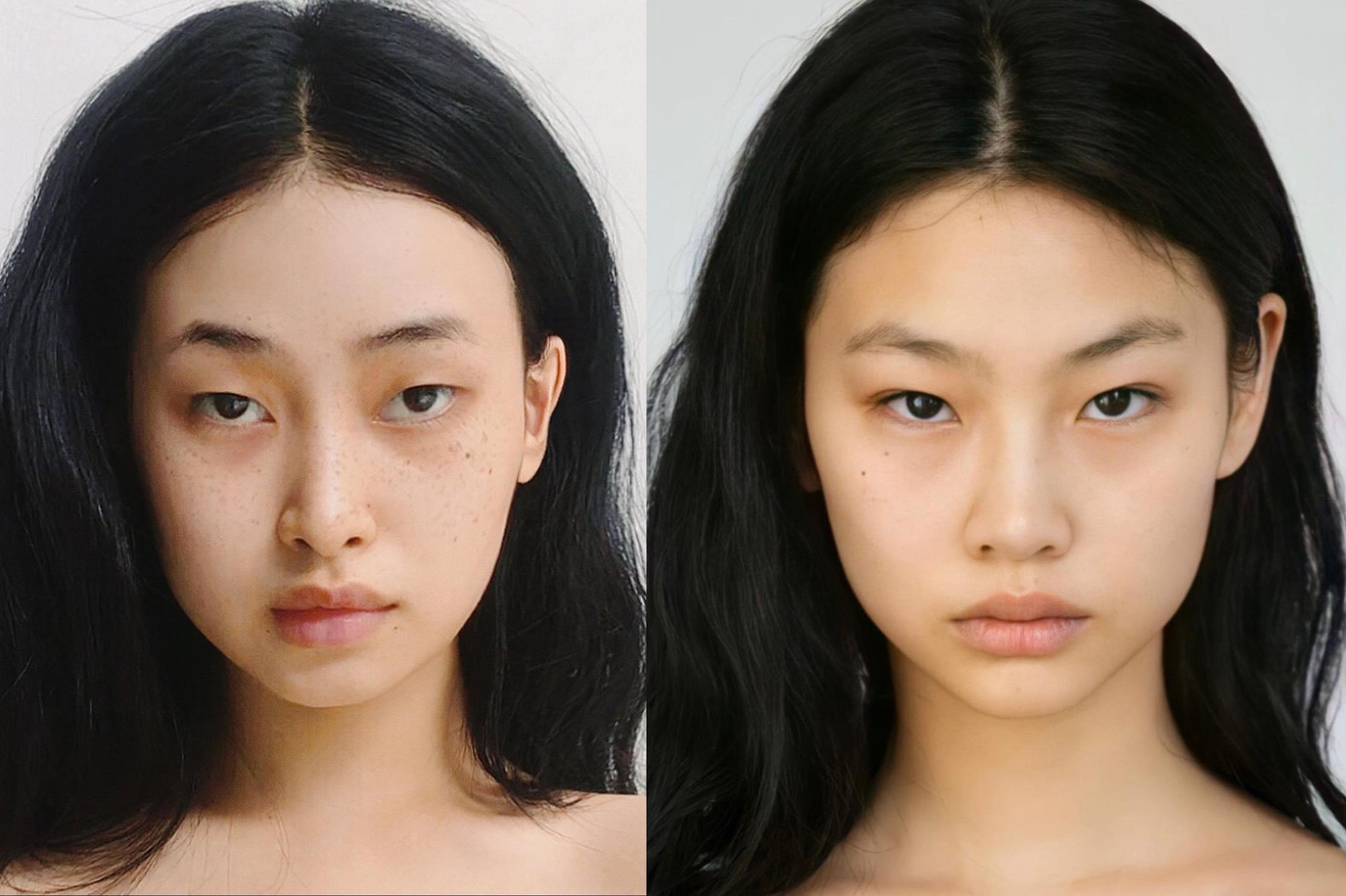 Mai Linh (trái) và Jung Ho Yoen (phải)