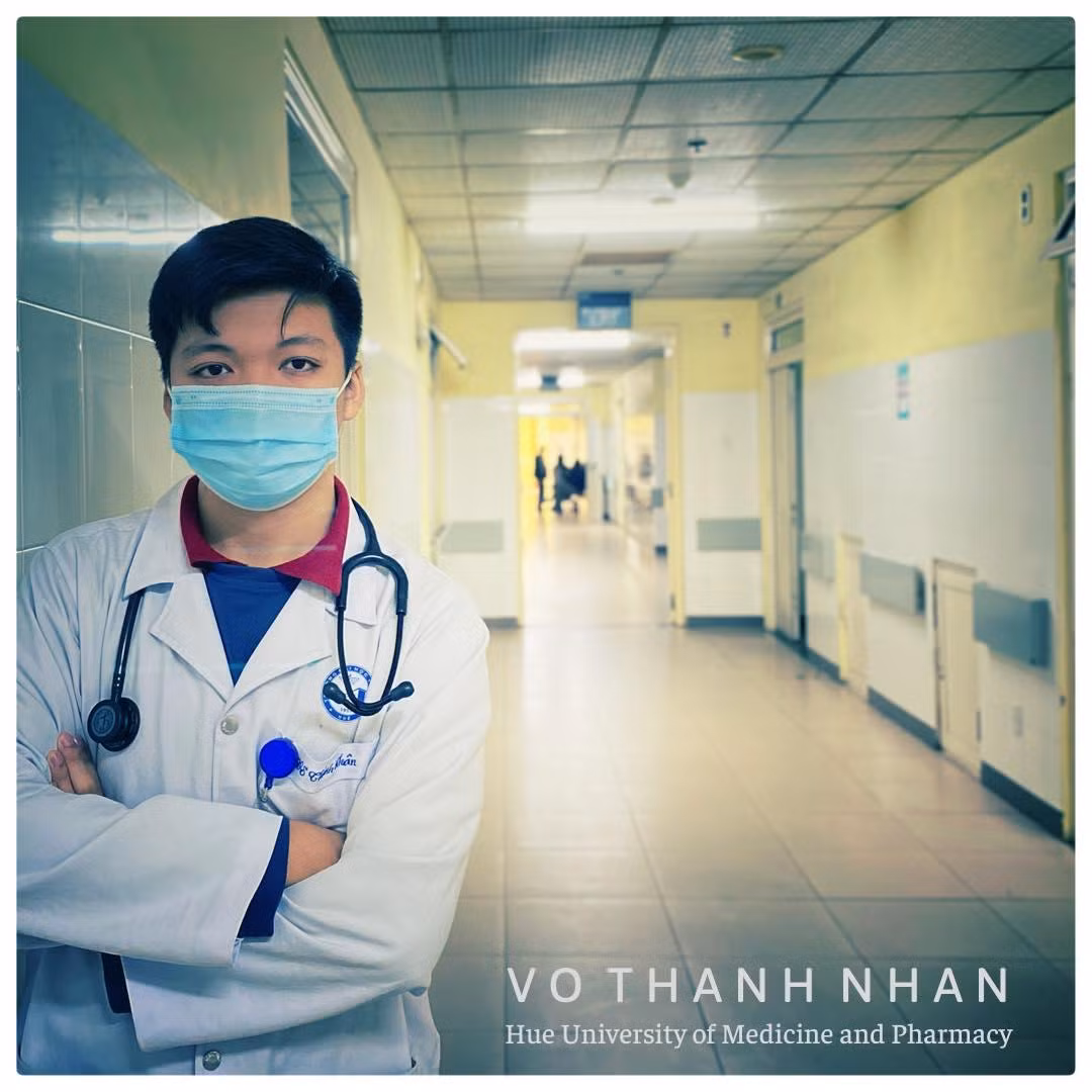 Nhân đang là sinh viên năm 4 trường Đại học Y Dược Huế