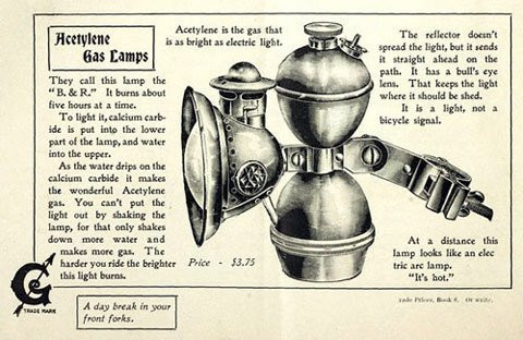 Đèn pha dùng Acetylence