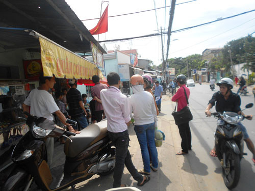 Quán cơm nơi xảy ra vụ việc