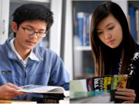 Sinh viên Bảo (trái) và Phương