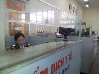 Máy đo thân nhiệt tại Cửa khẩu Quốc tế Móng Cái (Quảng Ninh). Ảnh: Th.D