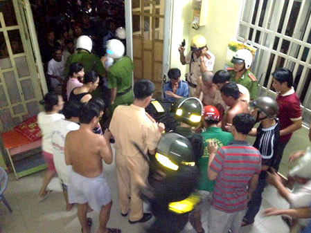 Tên cướp nhanh chóng bị khống chế bắt giữ sau đó