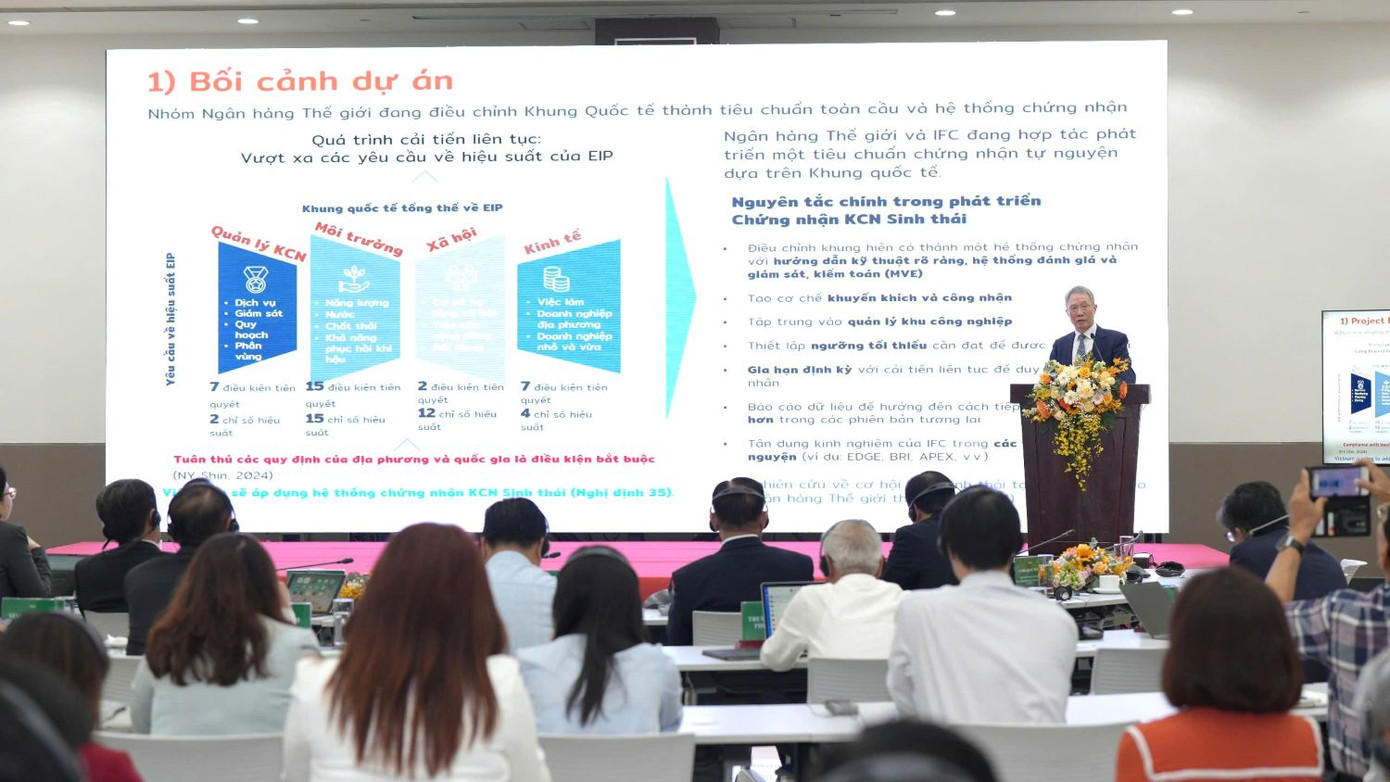 Chuyên gia tham luận tại hội thảo