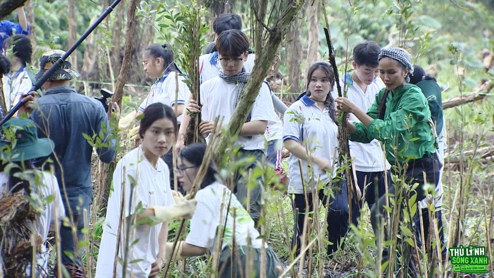 "Thủ lĩnh sống xanh” và những thử thách dành cho 6 thí sinh. Ảnh: VTV