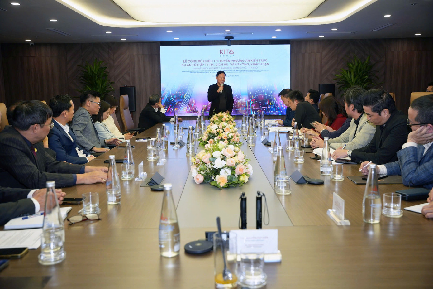 Ông Nguyễn Duy Kiên – Nhà sáng lập KITA Group phát biểu tại sự kiện về tầm quan trọng của dự án TM01 trong chiến lược phát triển của Tập đoàn.