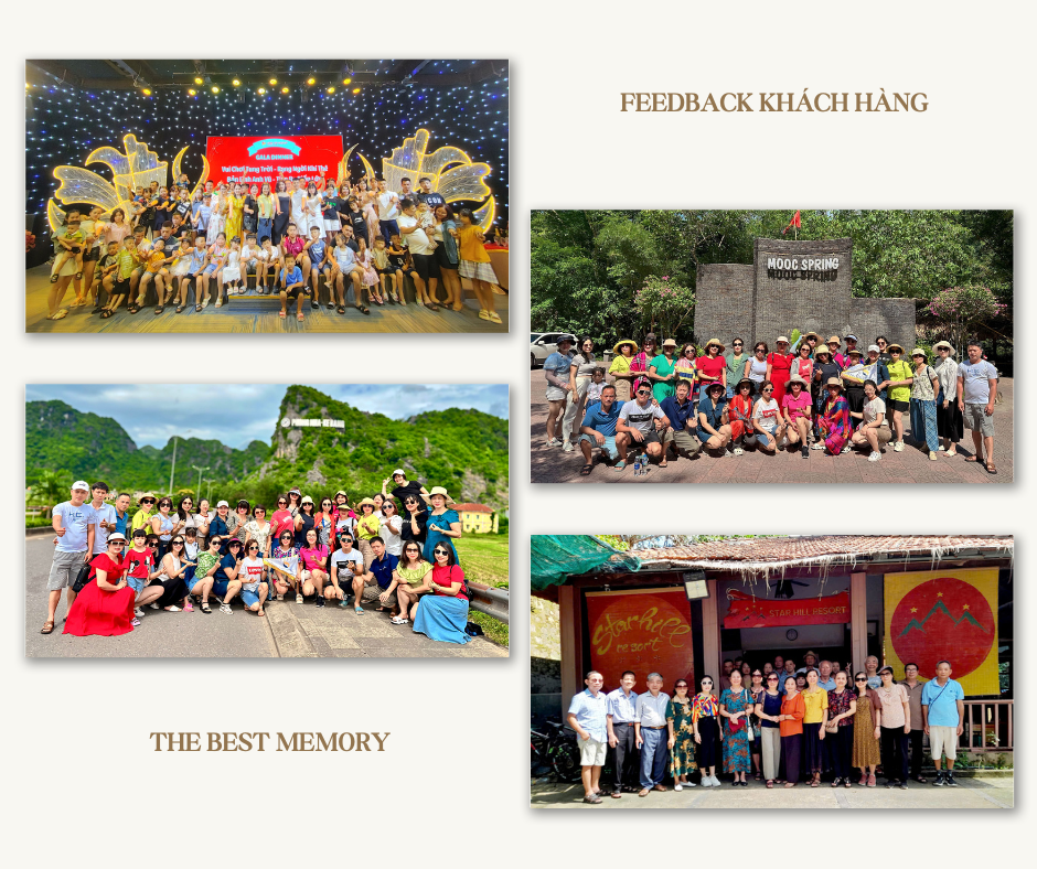 Hình ảnh đoàn du khách đang tham gia trải nghiệm combo du lịch của Sông Công