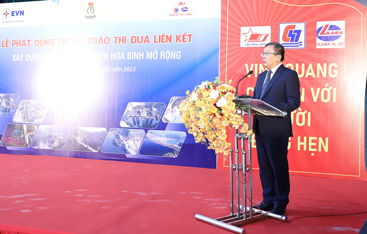 Phó Tổng giám đốc EVN Phạm Hồng Phương phát biểu