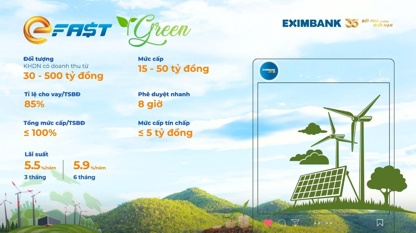 EFAST GREEN giúp doanh nghiệp tiếp cận nguồn vốn nhanh chóng để phát triển bền vững.