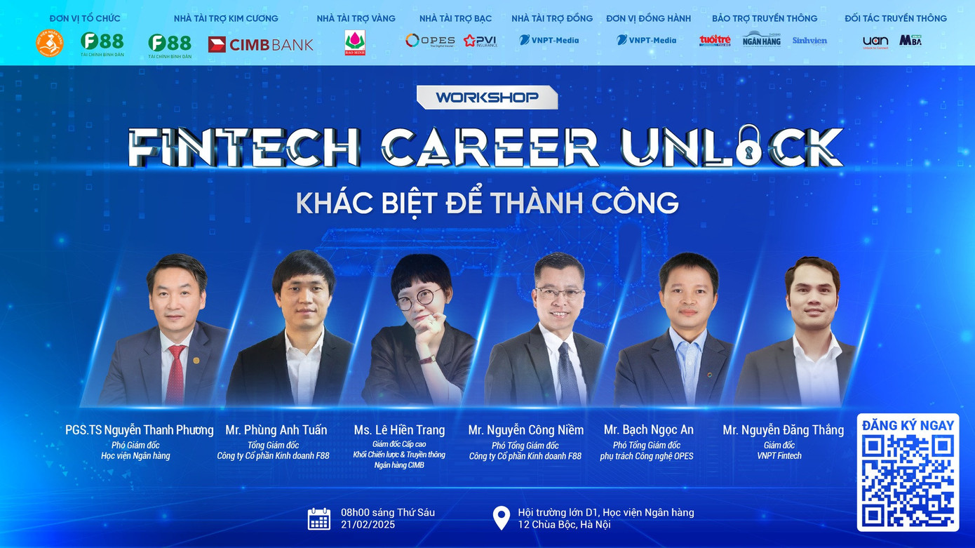 Các diễn giả của hội thảo “Fintech Career Unlock”