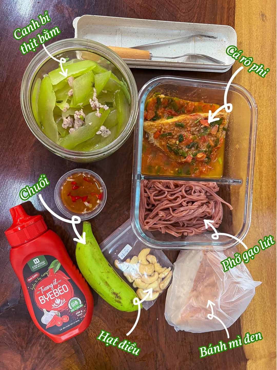 Một bữa ăn được học viên Bye Béo tự chuẩn bị tại nhà Một bữa ăn được học viên Bye Béo tự chuẩn bị tại nhà