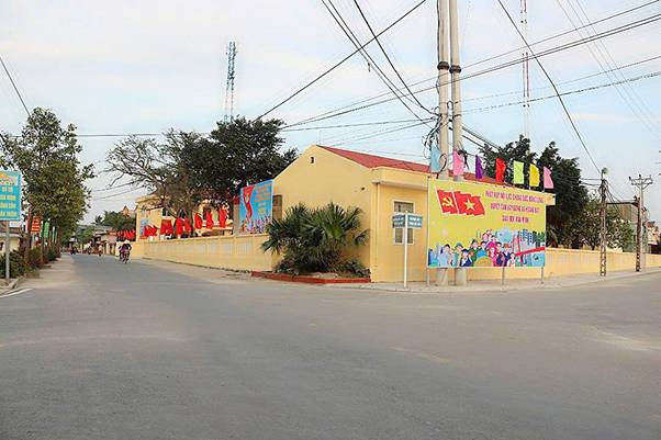 Chương trình nông thôn mới đã mang lại sự khang trang cho vùng đất xã Hoằng Đạt.