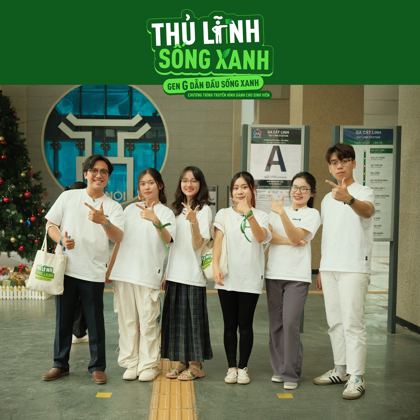 Top 6 “Thủ lĩnh sống xanh” . Ảnh: VTV