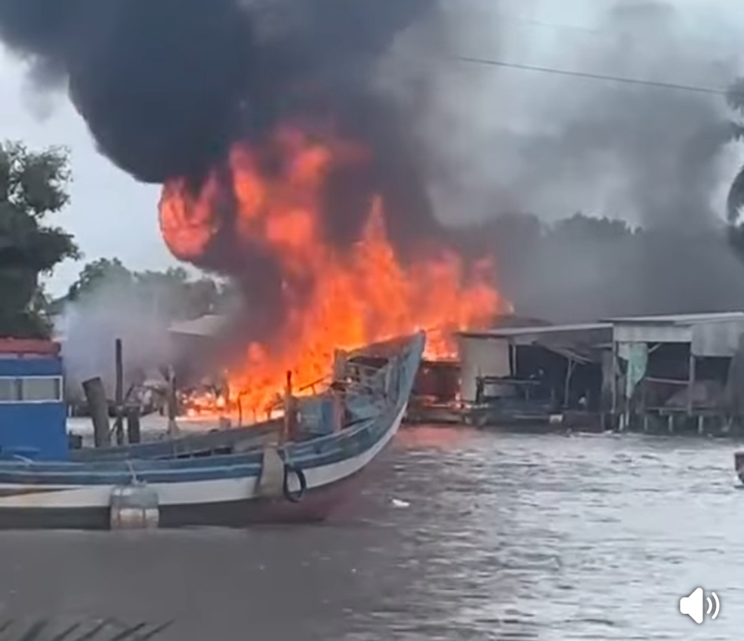Hiện trường vụ cháy.
