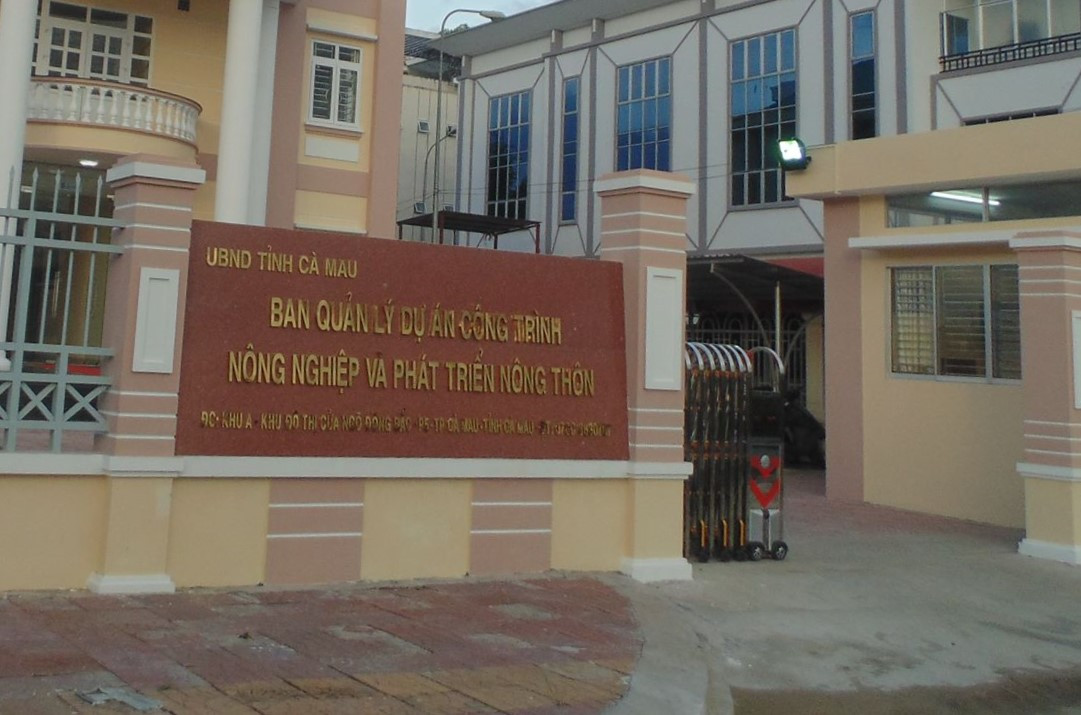 Ban Quản lý dự án công trình nông nghiệp và phát triển nông thôn tỉnh Cà Mau.