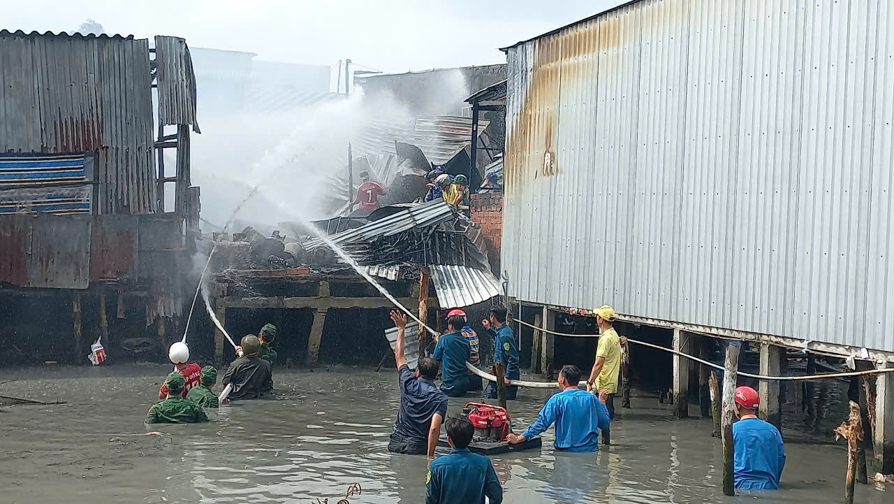 Hiện trường vụ cháy. Ảnh: CTV. Hiện trường vụ cháy. Ảnh: CTV.