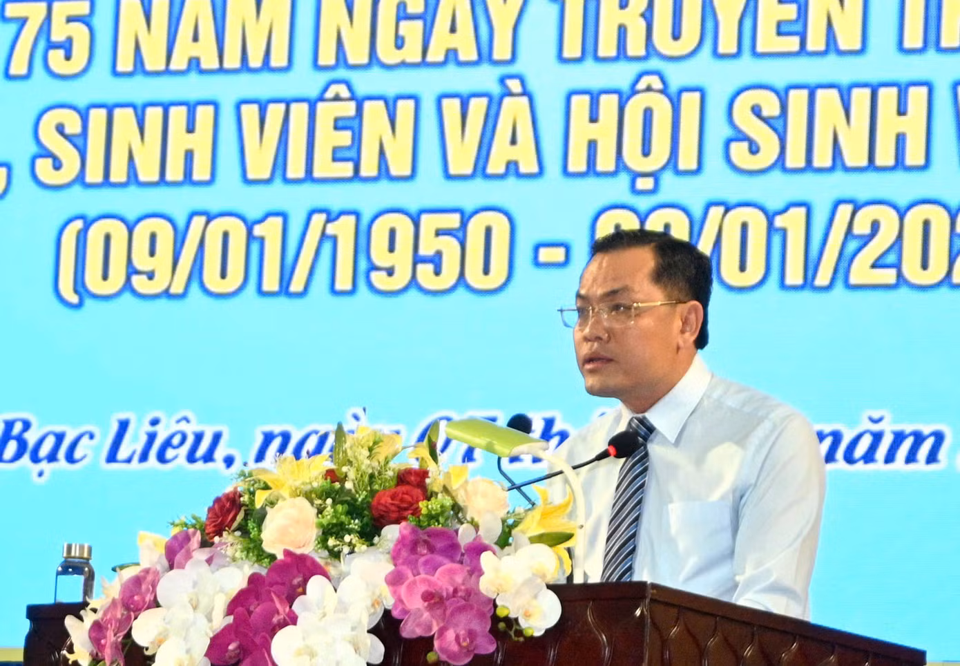 Ông Ngô Vũ Thăng– Phó Chủ tịch UBND tỉnh Bạc Liêu phát biểu tại buổi lễ.