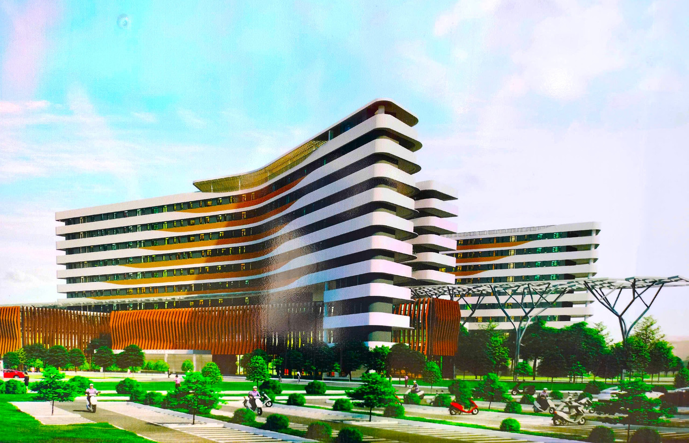 Phối cảnh Bệnh viện Đa khoa tỉnh Cà Mau. Phối cảnh Bệnh viện Đa khoa tỉnh Cà Mau.