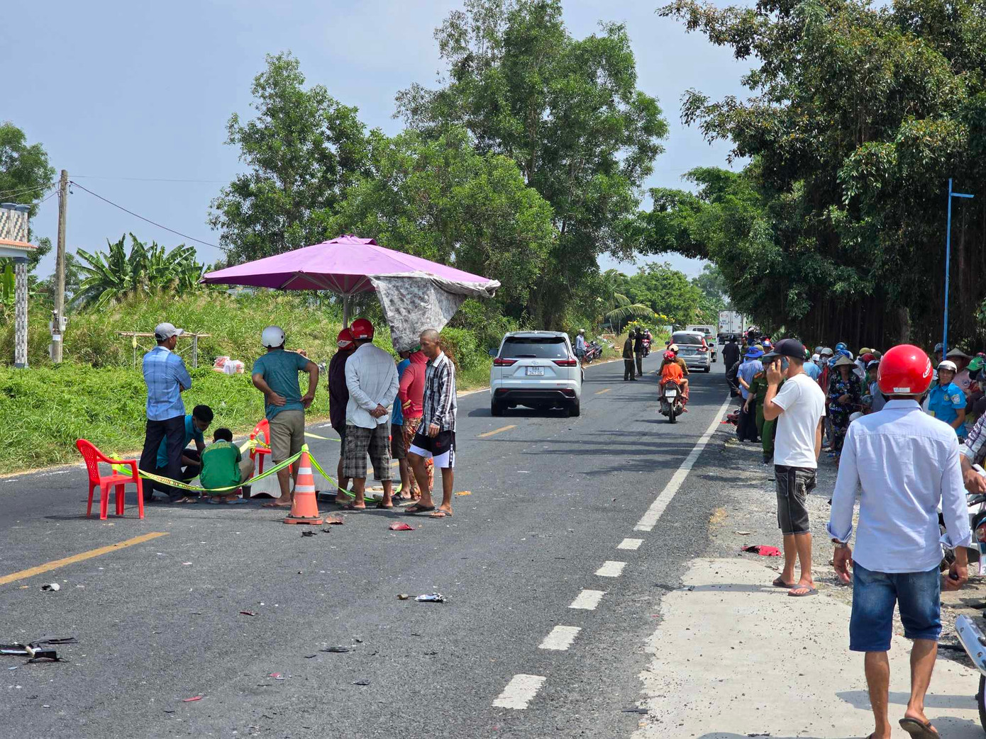 Hiện trường vụ tai nạn. Hiện trường vụ tai nạn.