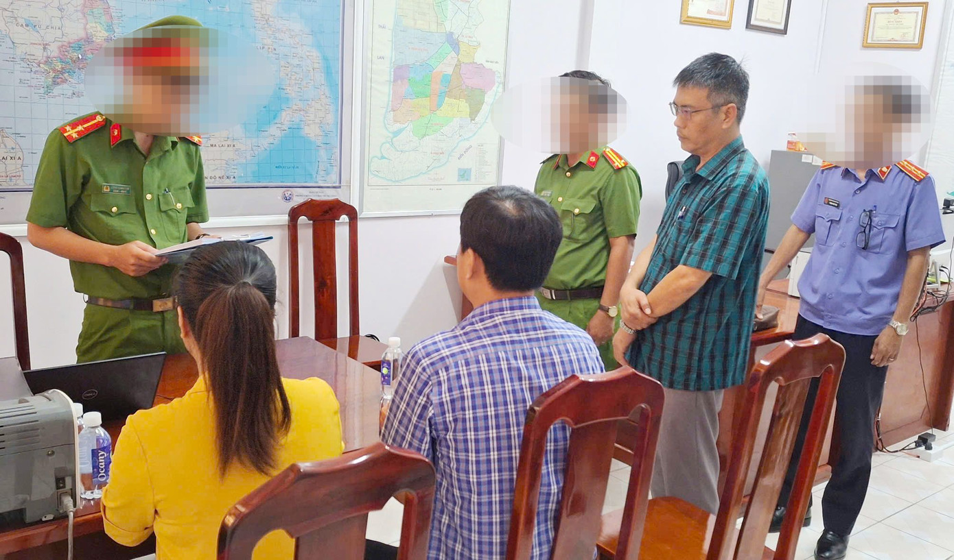 Bị can Nguyễn Việt Triều.