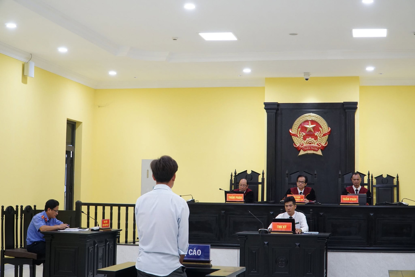 Lến tại phiên toà phúc thẩm. Ảnh:CTV.