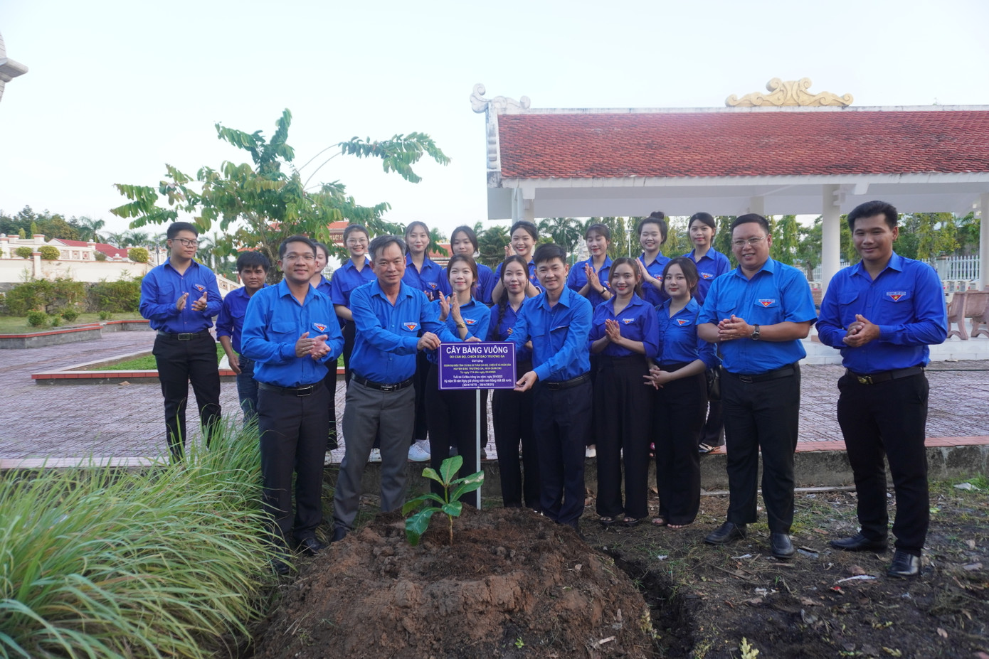 Tỉnh Đoàn Cà Mau đã trồng cây bàng vuông được mang từ Trường Sa về trồng tại khuôn viên Nghĩa trang liệt sĩ tỉnh.